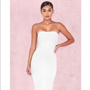 House of CB white fabrizia dress